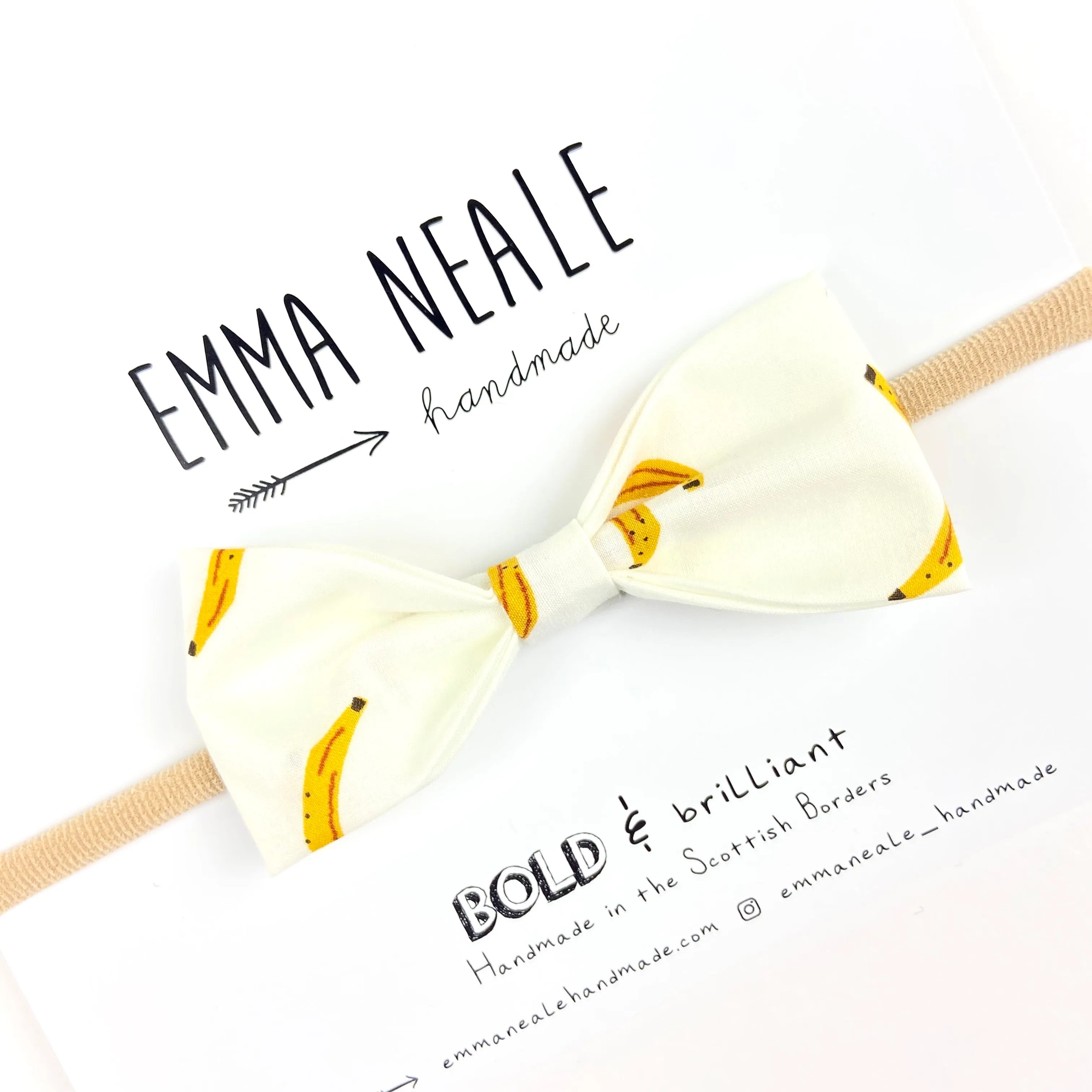 BANANA RUBY BOW HEADBAND