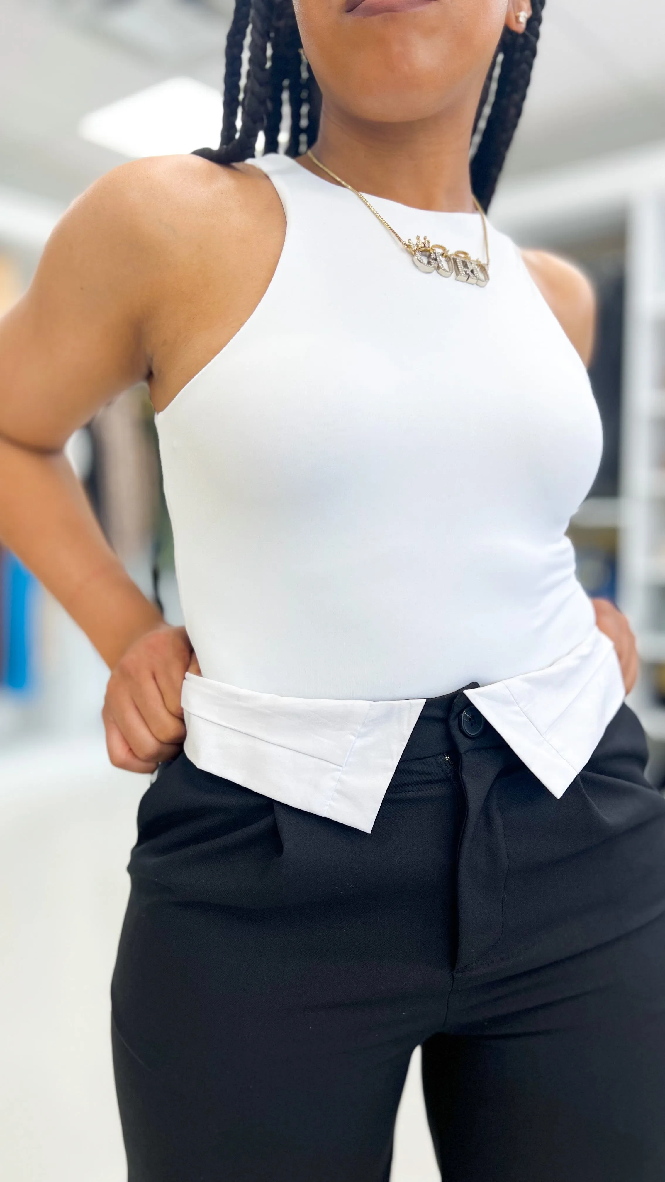 Basic Halter Neck Bodysuit