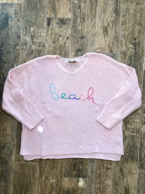 Beach Purl Knit Sweater - Pink