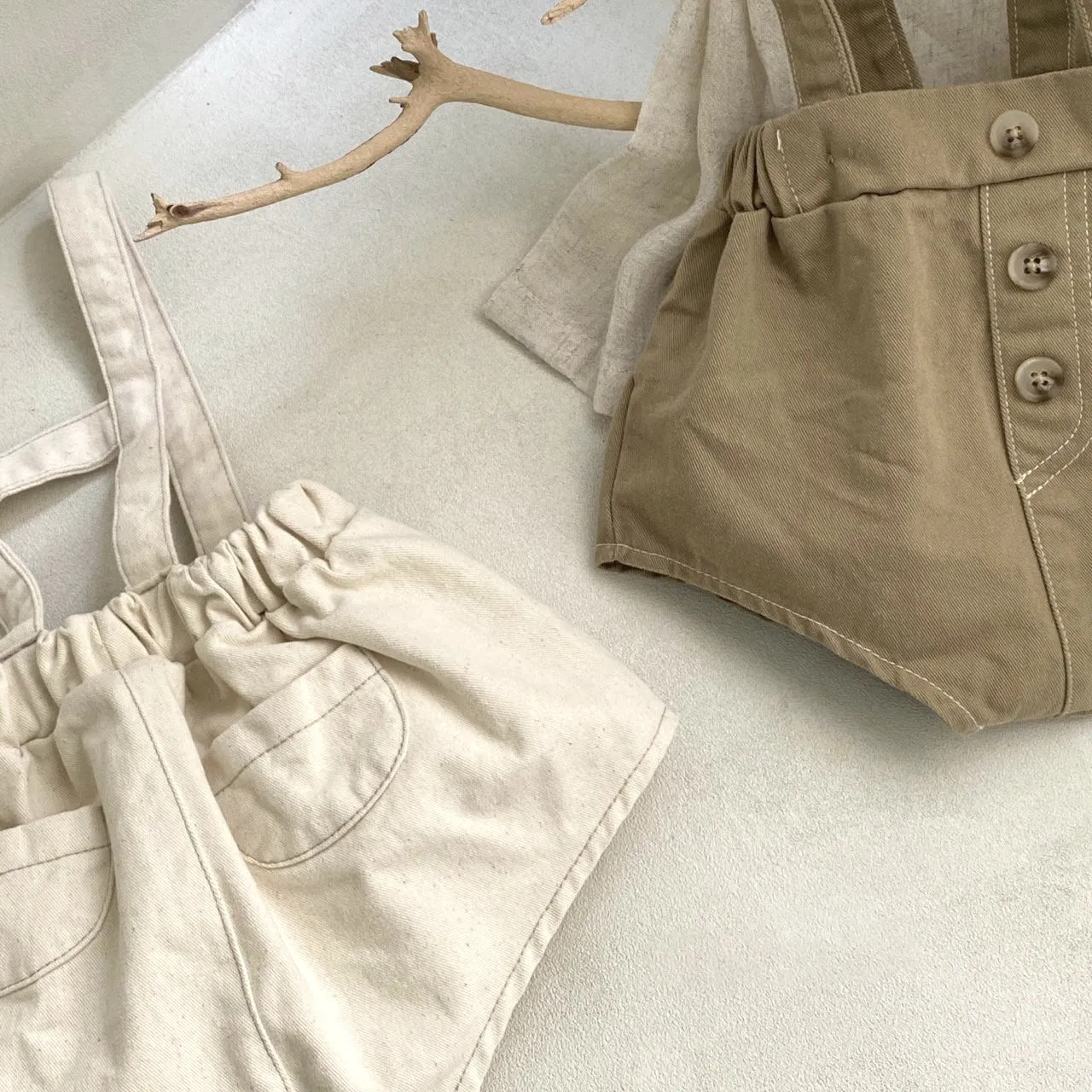 Bebe Spring Overall - Khaki Brown