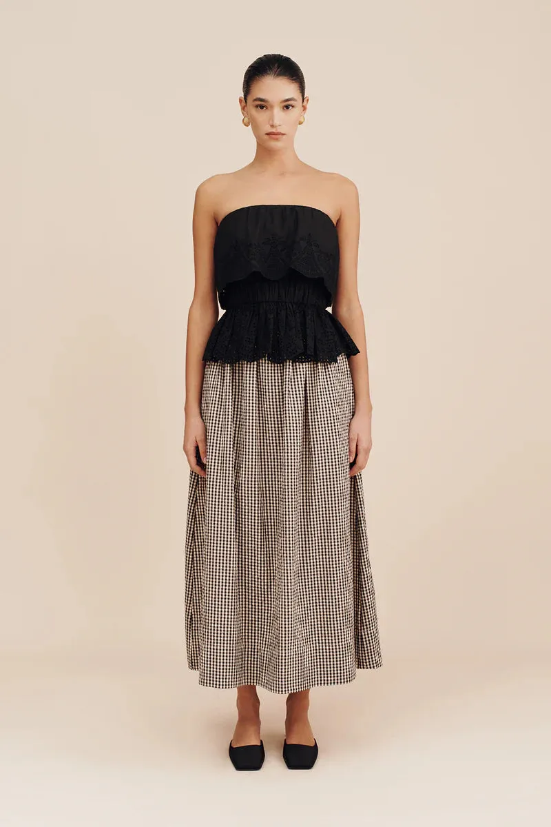 Beryl strapless top