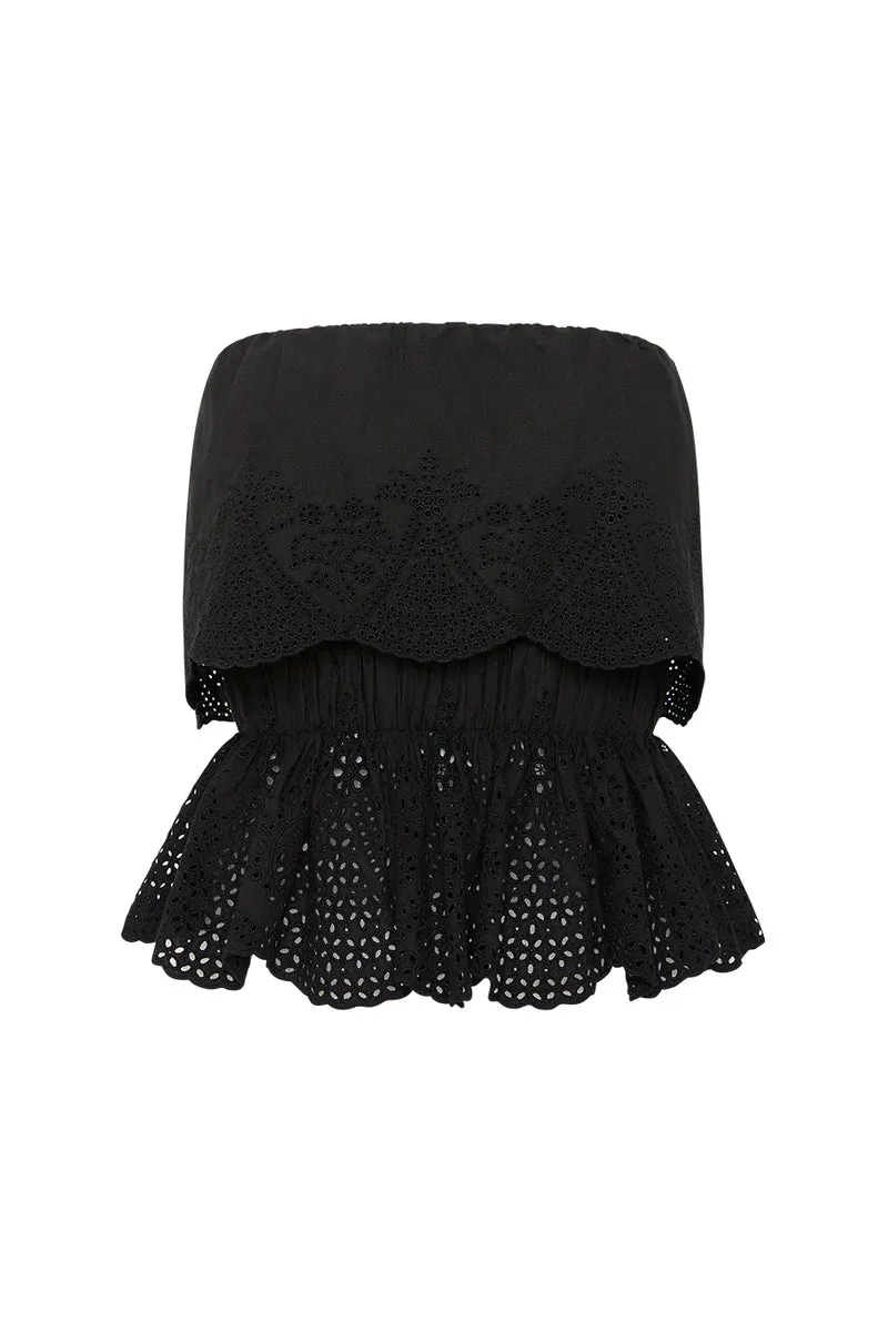 Beryl strapless top