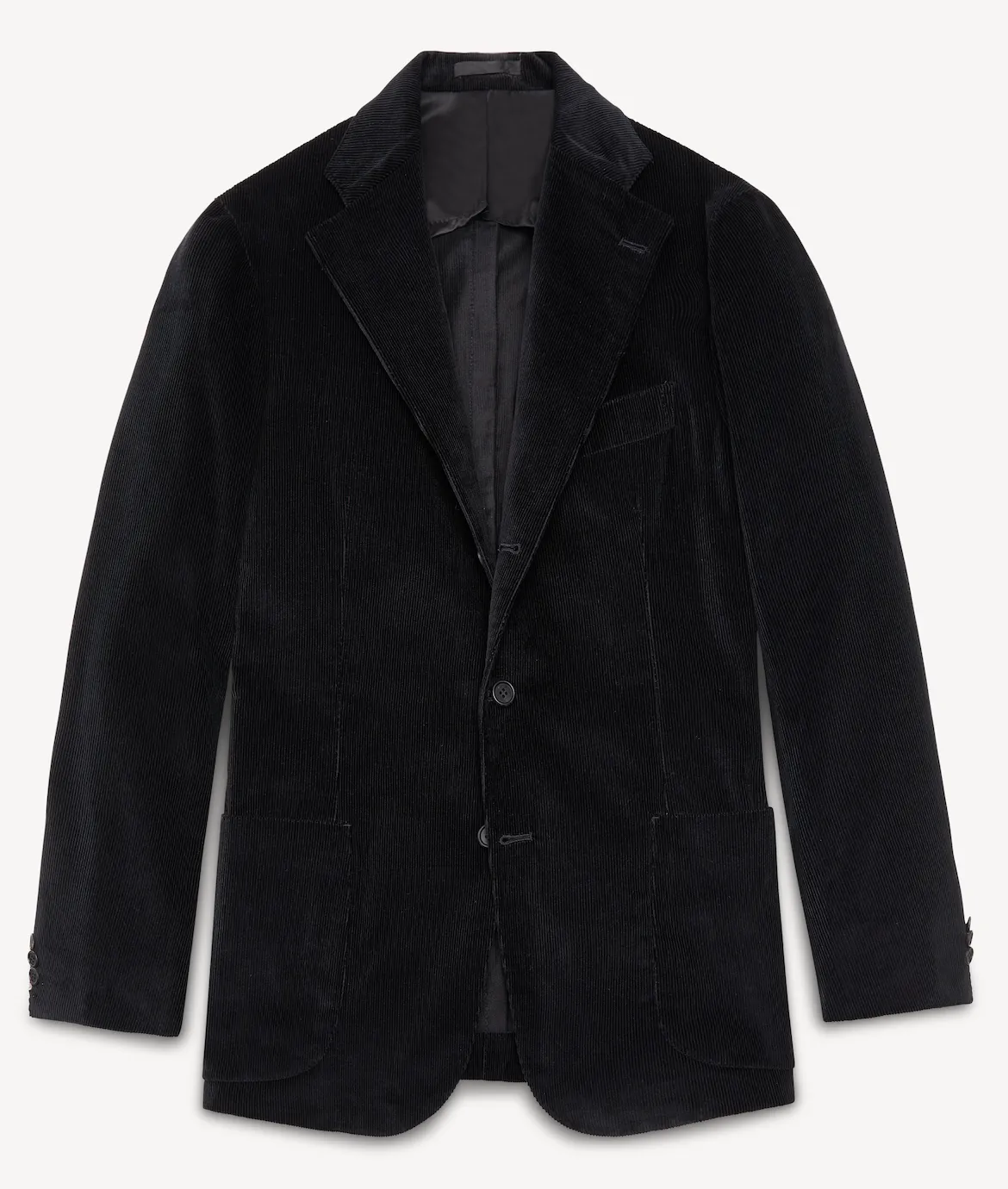 Black Corduroy Single Breasted Waverly Suit