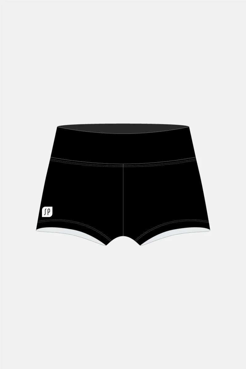 Black Wide Waistband Shorts