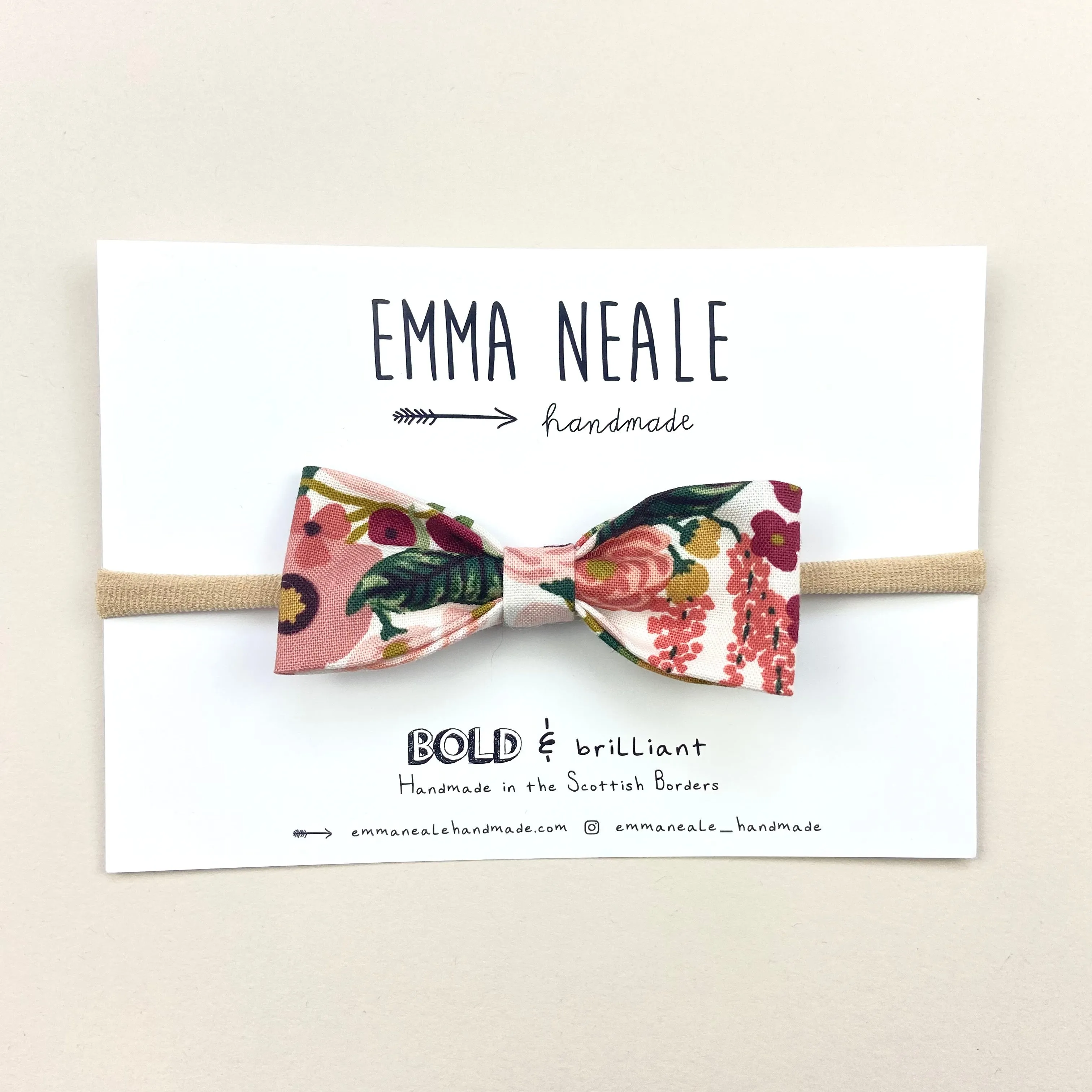 Blossom Ruby Bow Headband