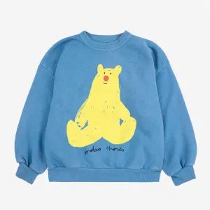 Blue Cotton Hug Me Bear Sweatshirt