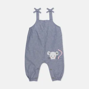 Blue Mouse Applique Romper