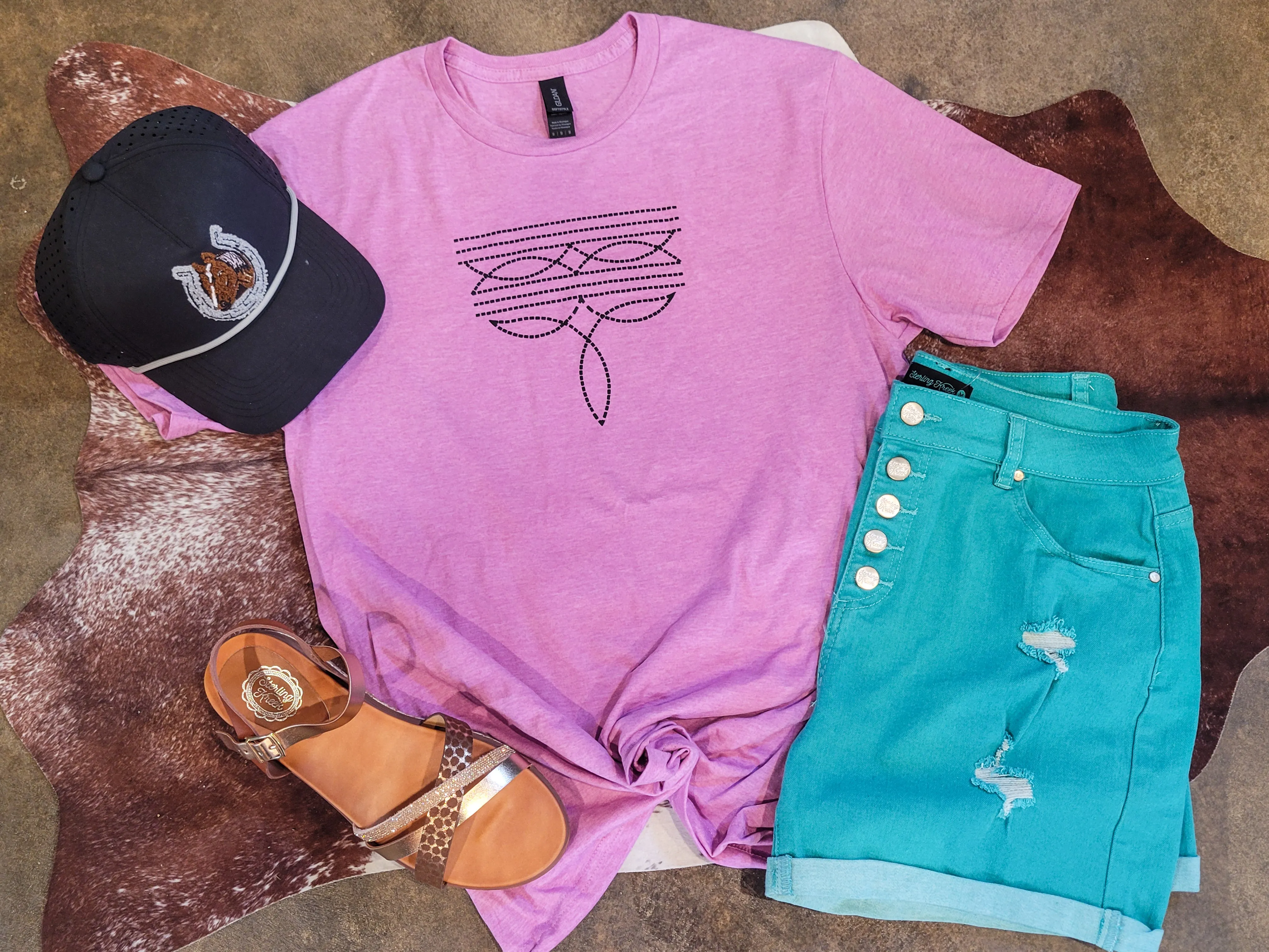 Boot Stitch Tee - Orchid