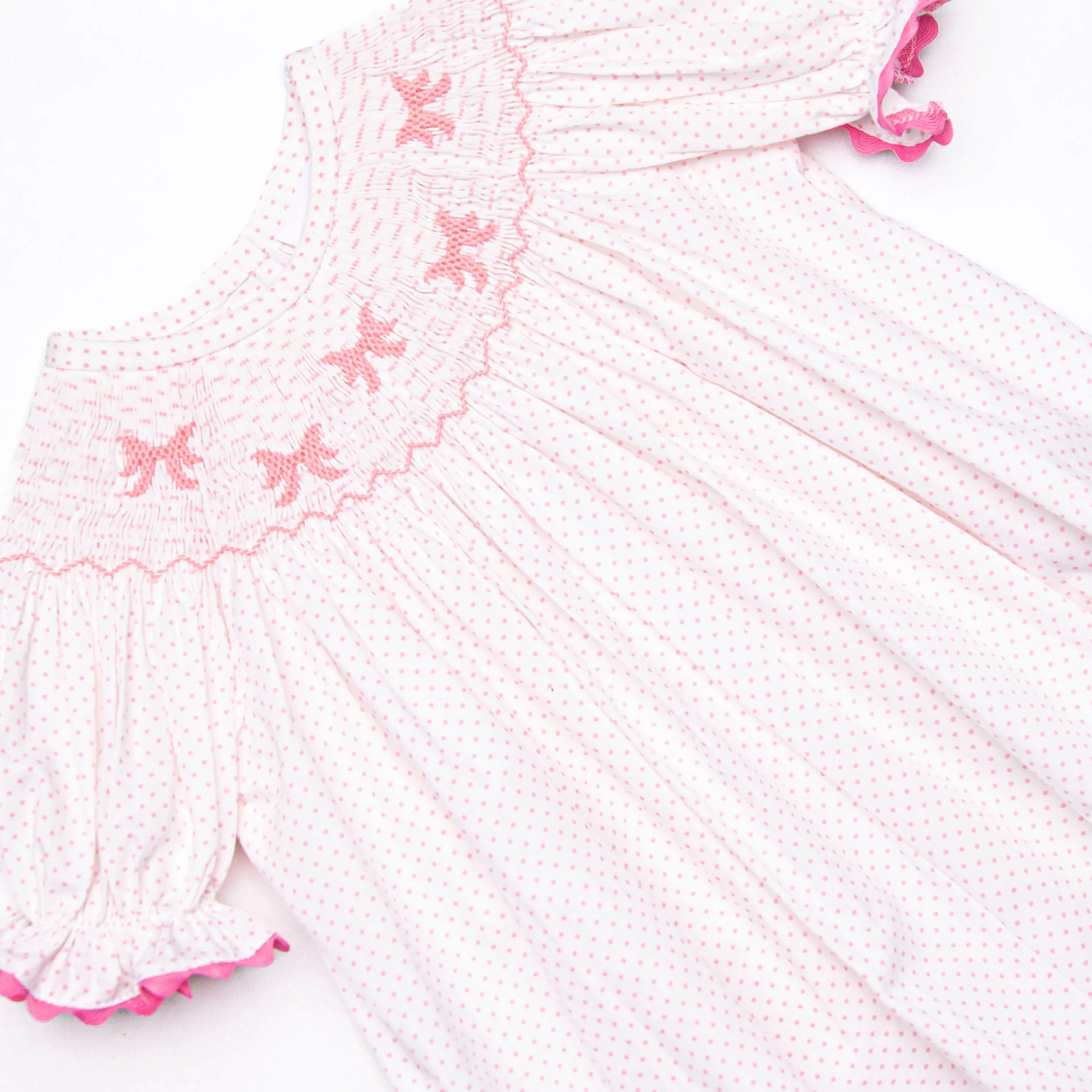 Bow Beauty Smocked Legging Set, Pink