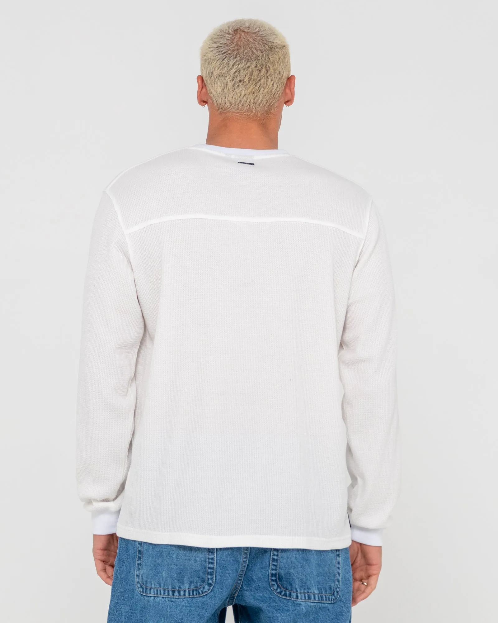 Boxed Out Waffle Long Sleeve Tee