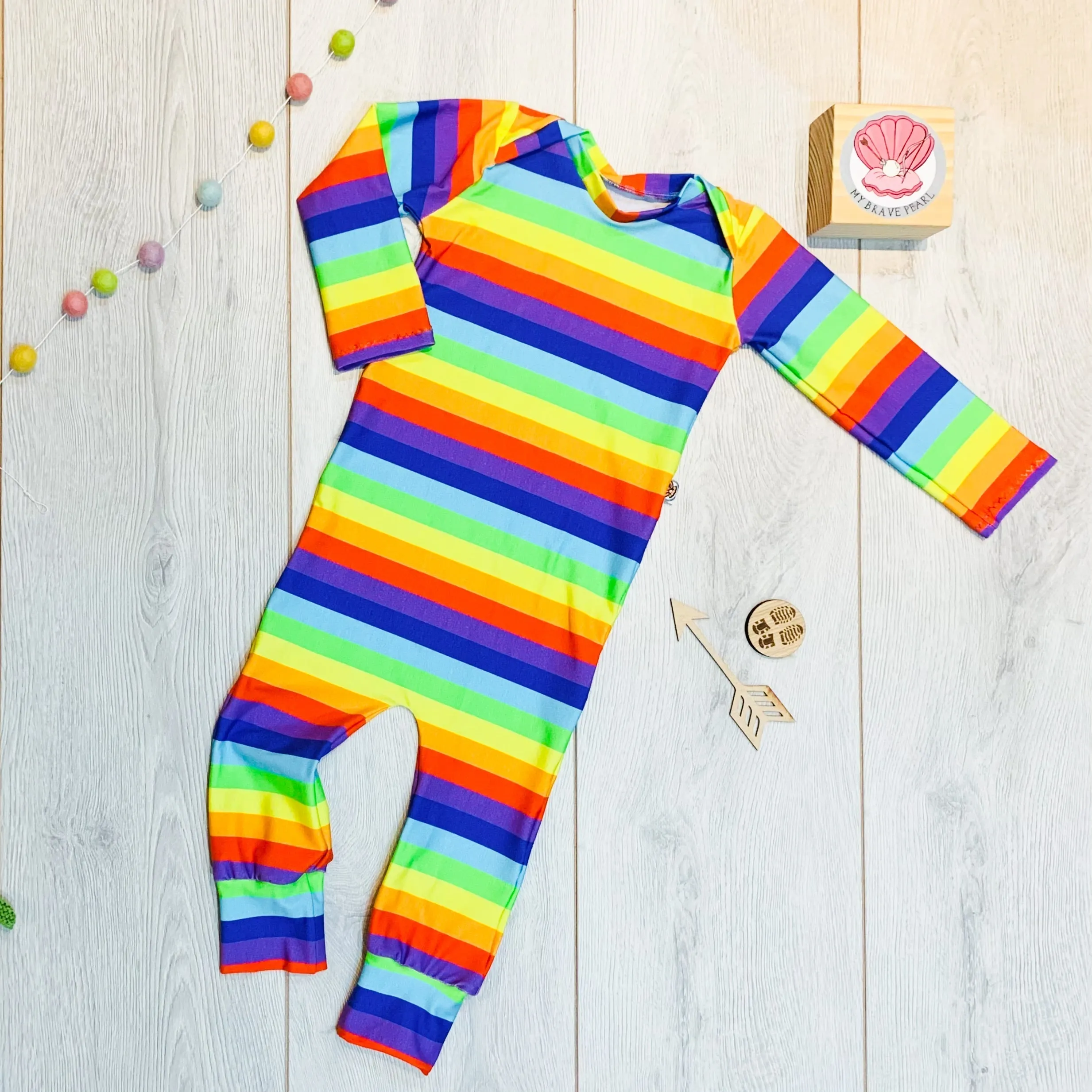 BP Baby Long Sleeve Envelope Shoulder Romper