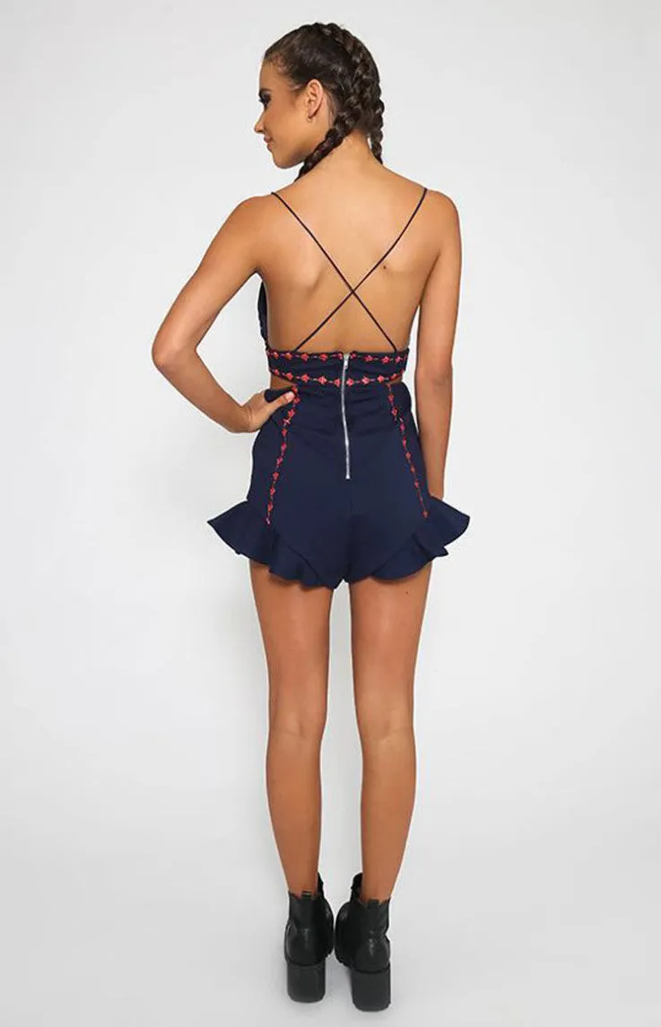 Braided Boho Fitted Romper