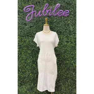 Bria Ivory Linen Dress