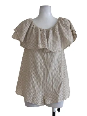 Brown Stripes Rompers