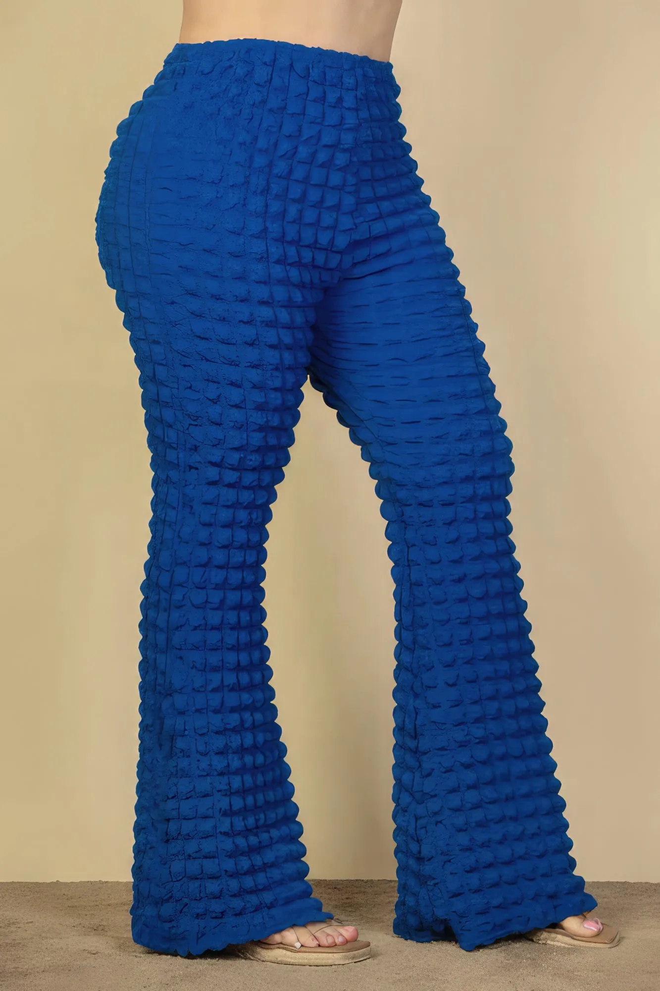 “Bullet Proof” Royal Bubble Flare Pants