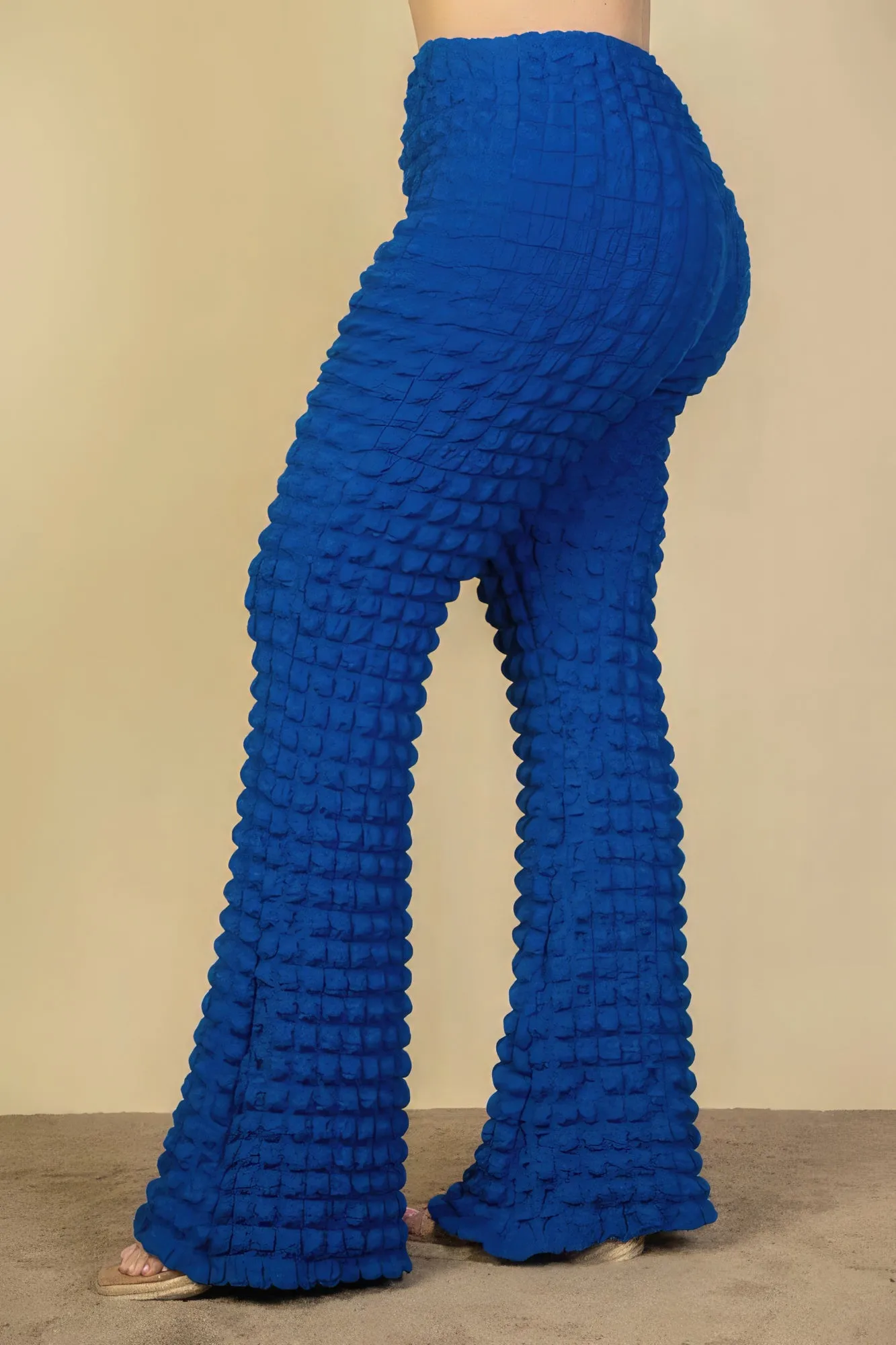“Bullet Proof” Royal Bubble Flare Pants