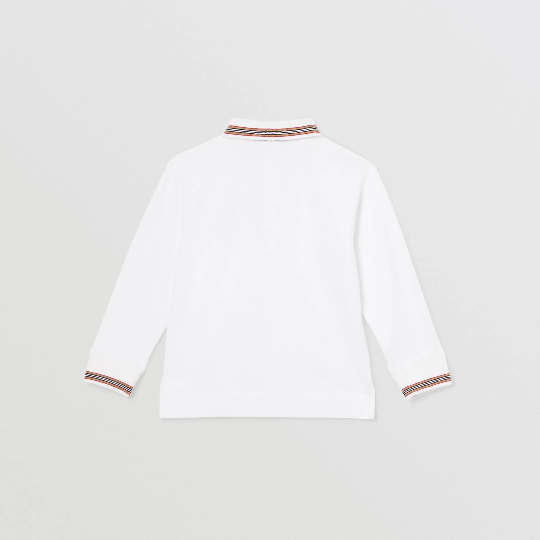 Burberry Long-sleeve Cotton Piqué Polo Shirt