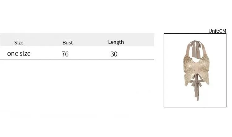 Butterfly Foam Printed Halter Vest – Trendy & Chic Crop Top
