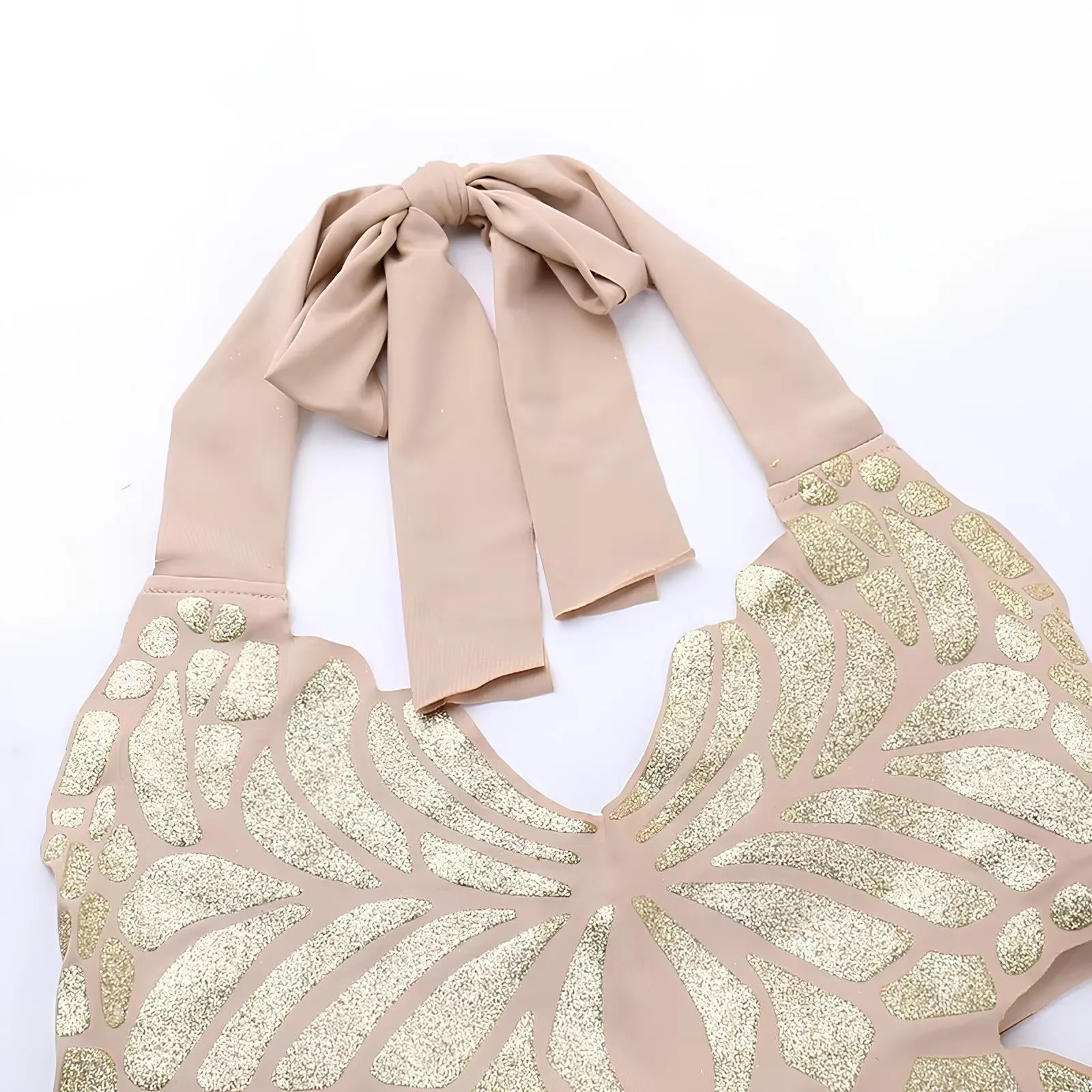 Butterfly Foam Printed Halter Vest – Trendy & Chic Crop Top