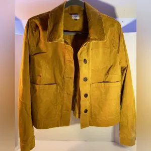 CABI Corduroy Women’s Jacket Trucker Mustard Yellow Citizens Size M