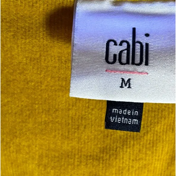 CABI Corduroy Women’s Jacket Trucker Mustard Yellow Citizens Size M