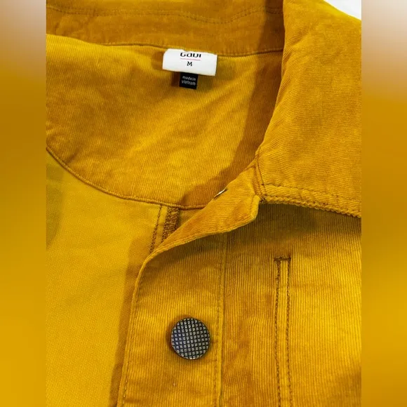 CABI Corduroy Women’s Jacket Trucker Mustard Yellow Citizens Size M