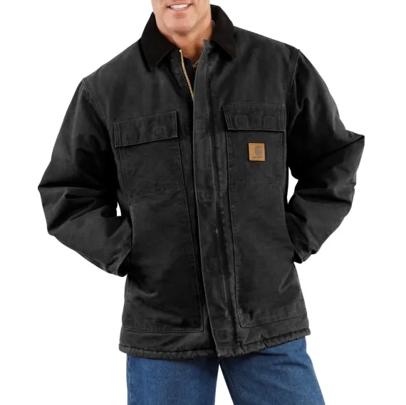 Carhartt Men's Sandstone Traditional Coat/Arctic Quilt-Lined