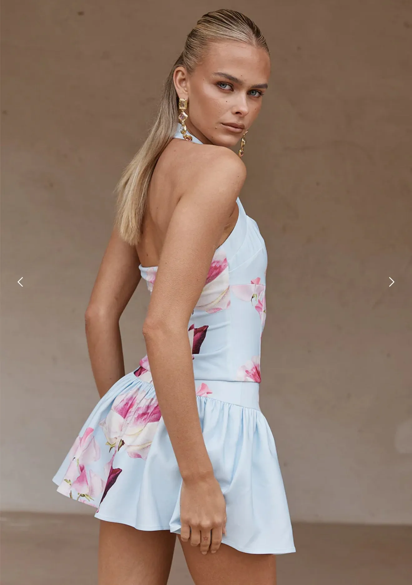 Carmine Top- Cadence Print