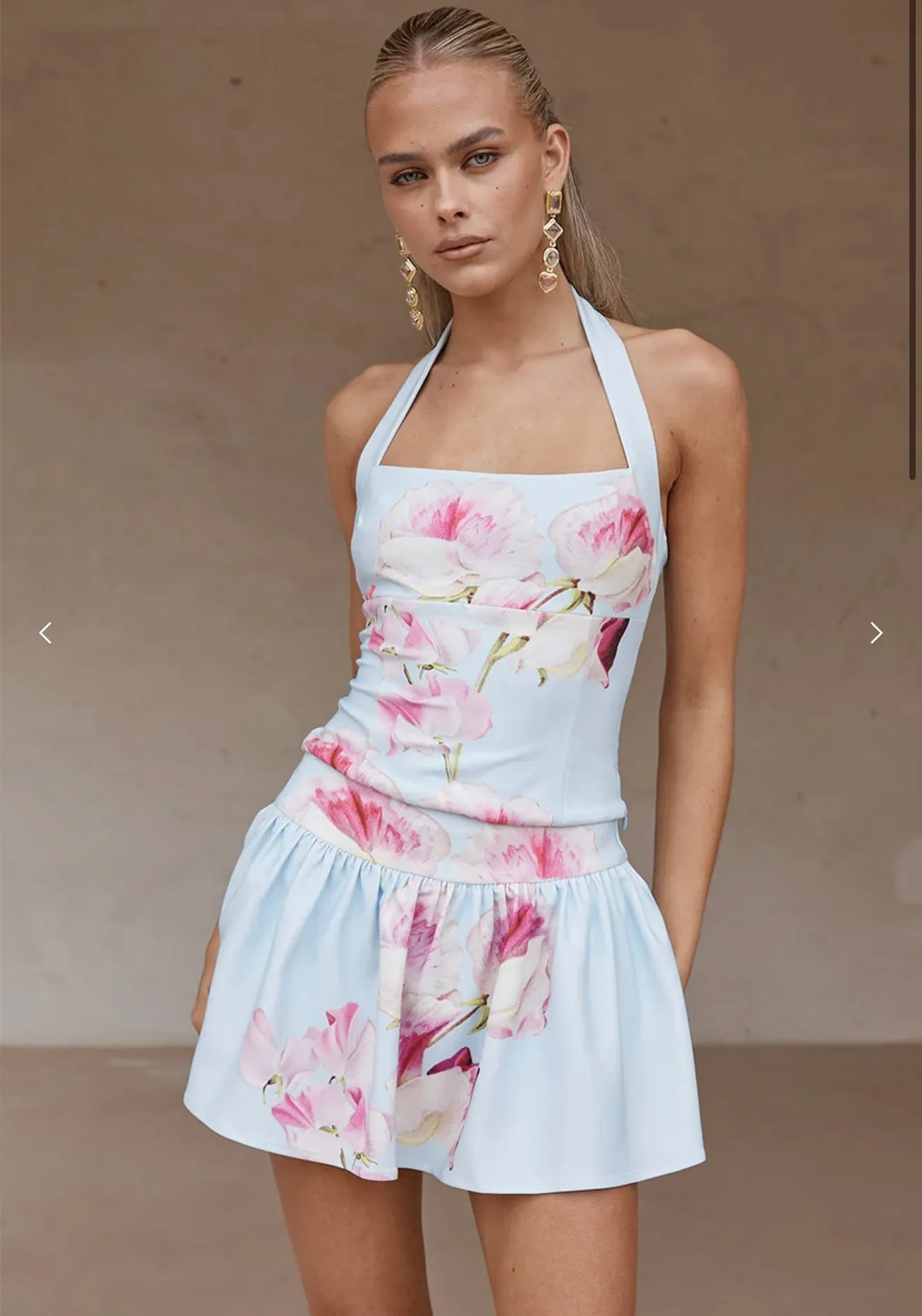 Carmine Top- Cadence Print