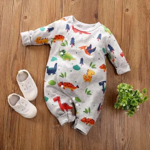 Cartoon Printed Baby Boys Rompers