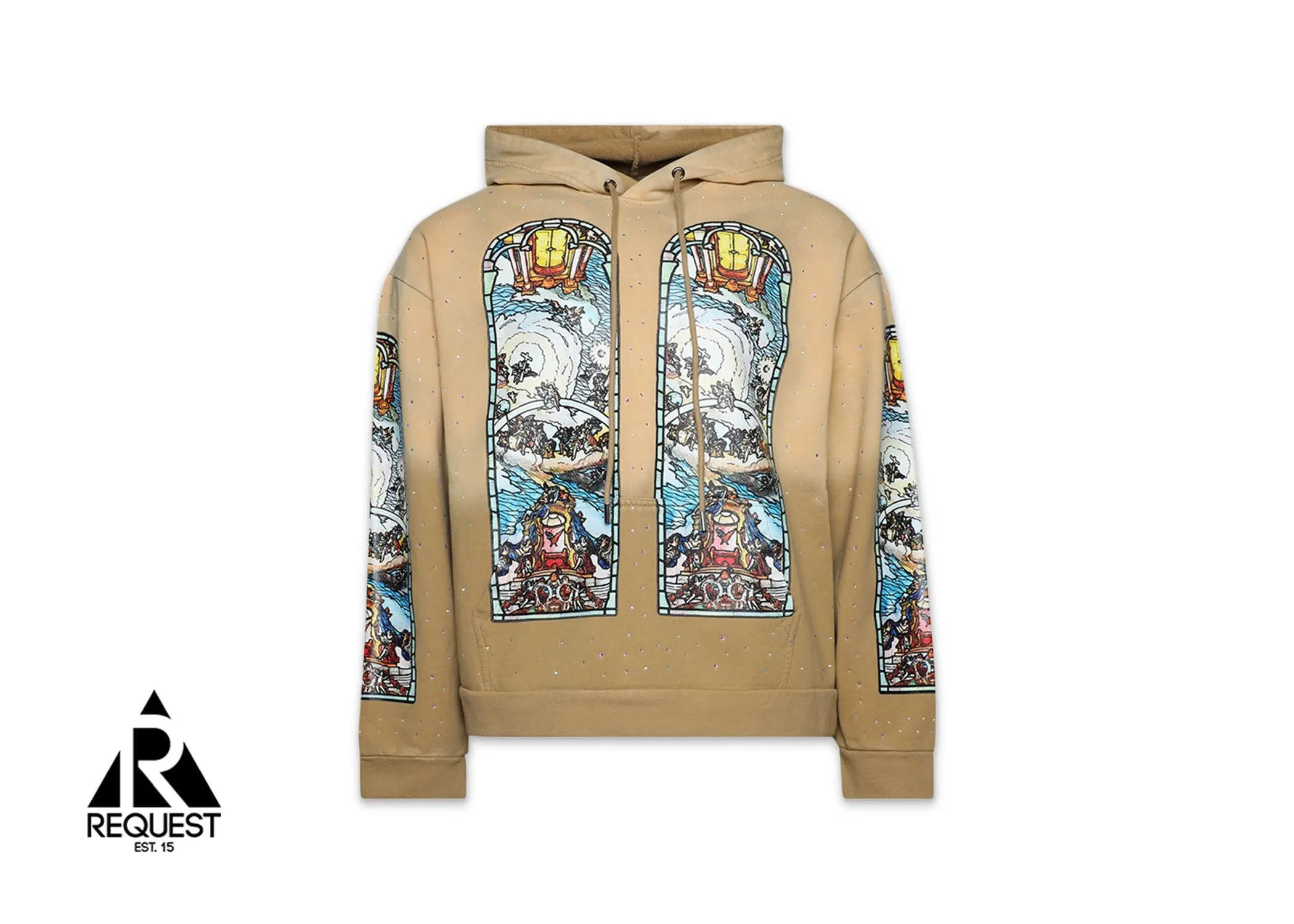 Chalice Embroidered Hooded Sweatshirt "Cream"