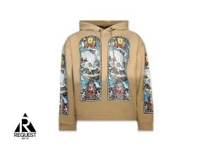 Chalice Embroidered Hooded Sweatshirt "Cream"
