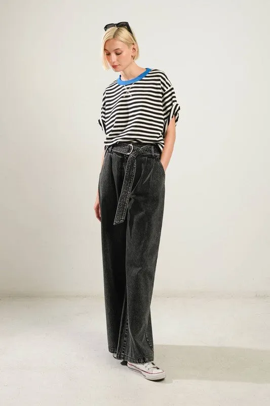 Charcoal Washed Denim Pant