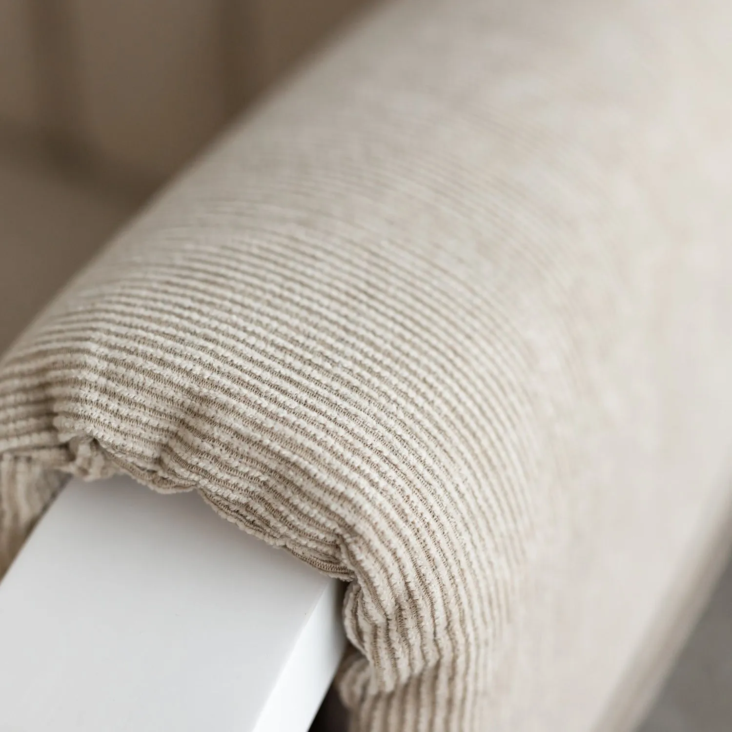 Chatsworth Nursing Chair and Footstool - Natural Wood and Cappuccino Cushions