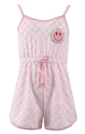 Checkered Emoji Romper