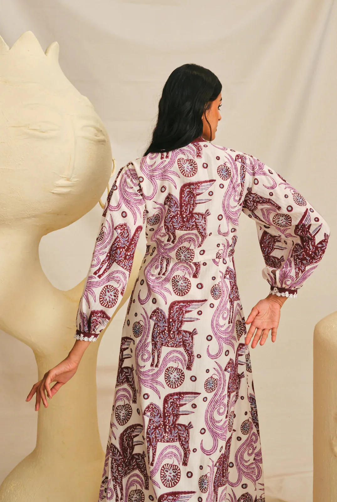 Cheriyal | Handloom Midi Dress