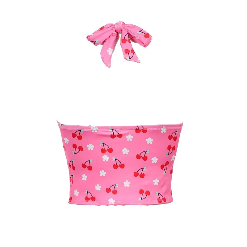 Cherry Pop Halter Top