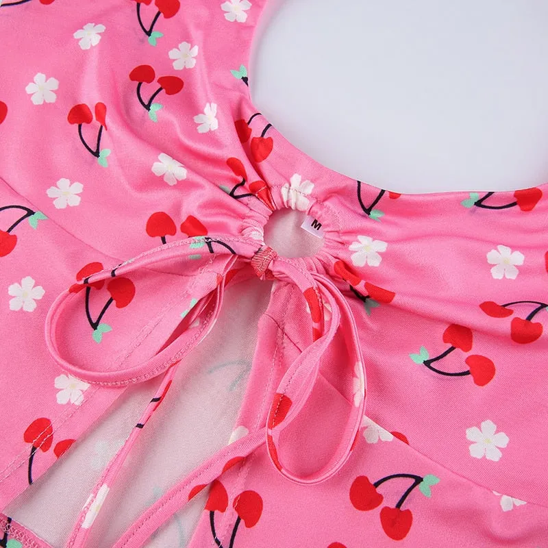 Cherry Pop Halter Top