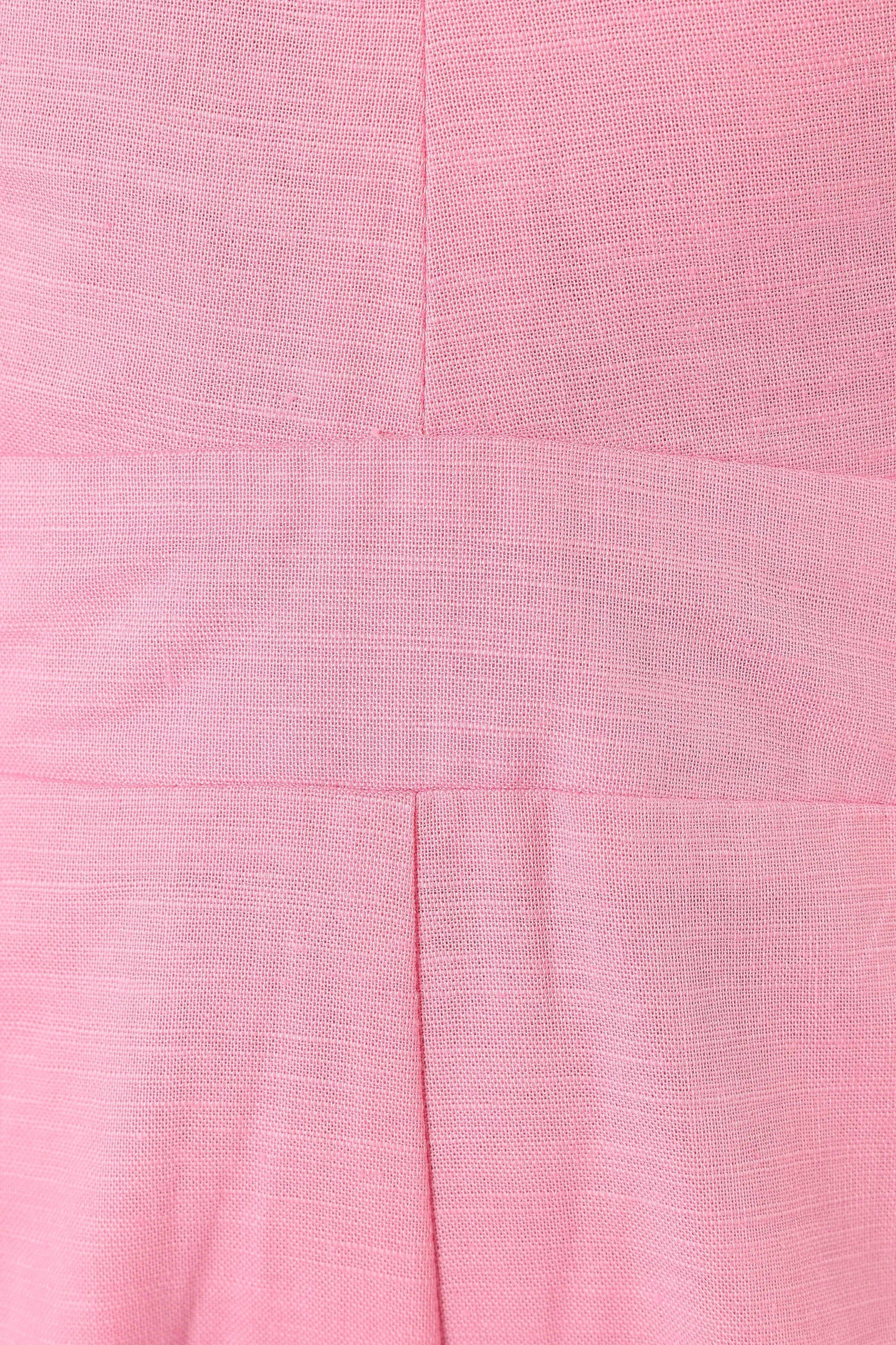 Christina Linen Jumpsuit - Pink