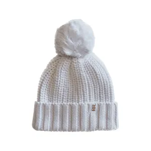 Chunky Beanie | Coconut | Pom Pom