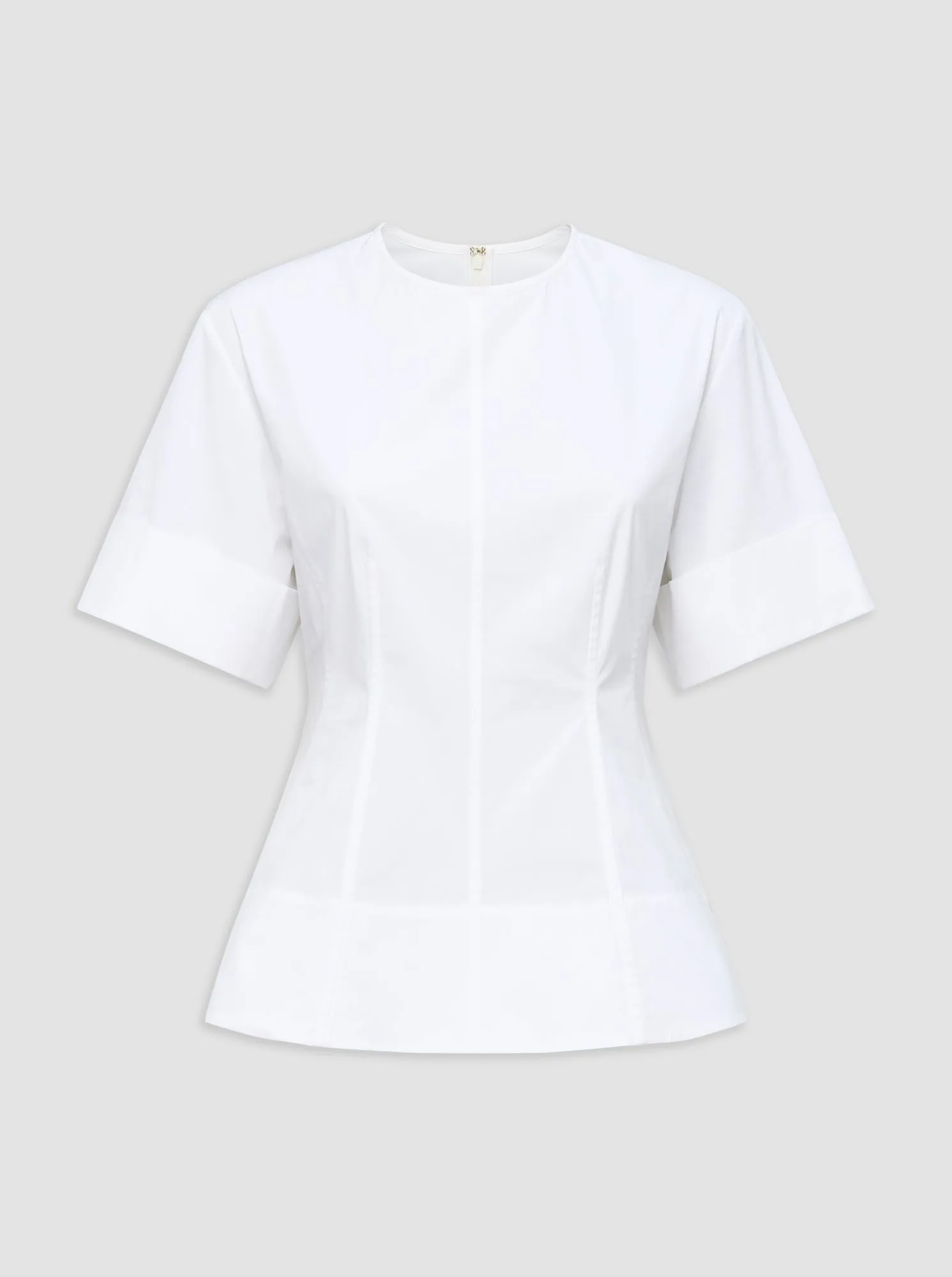 CLARE crewneck top White