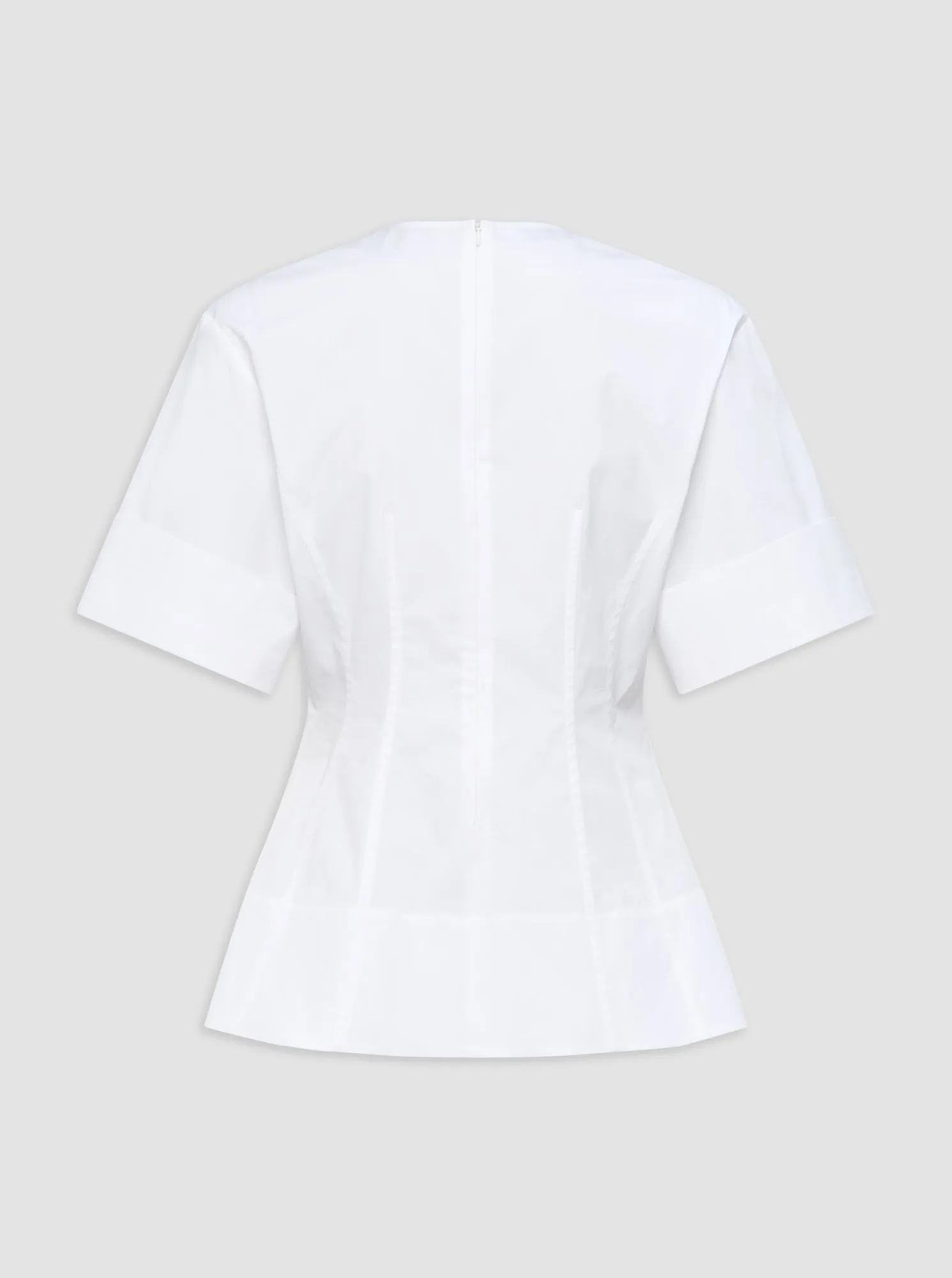 CLARE crewneck top White