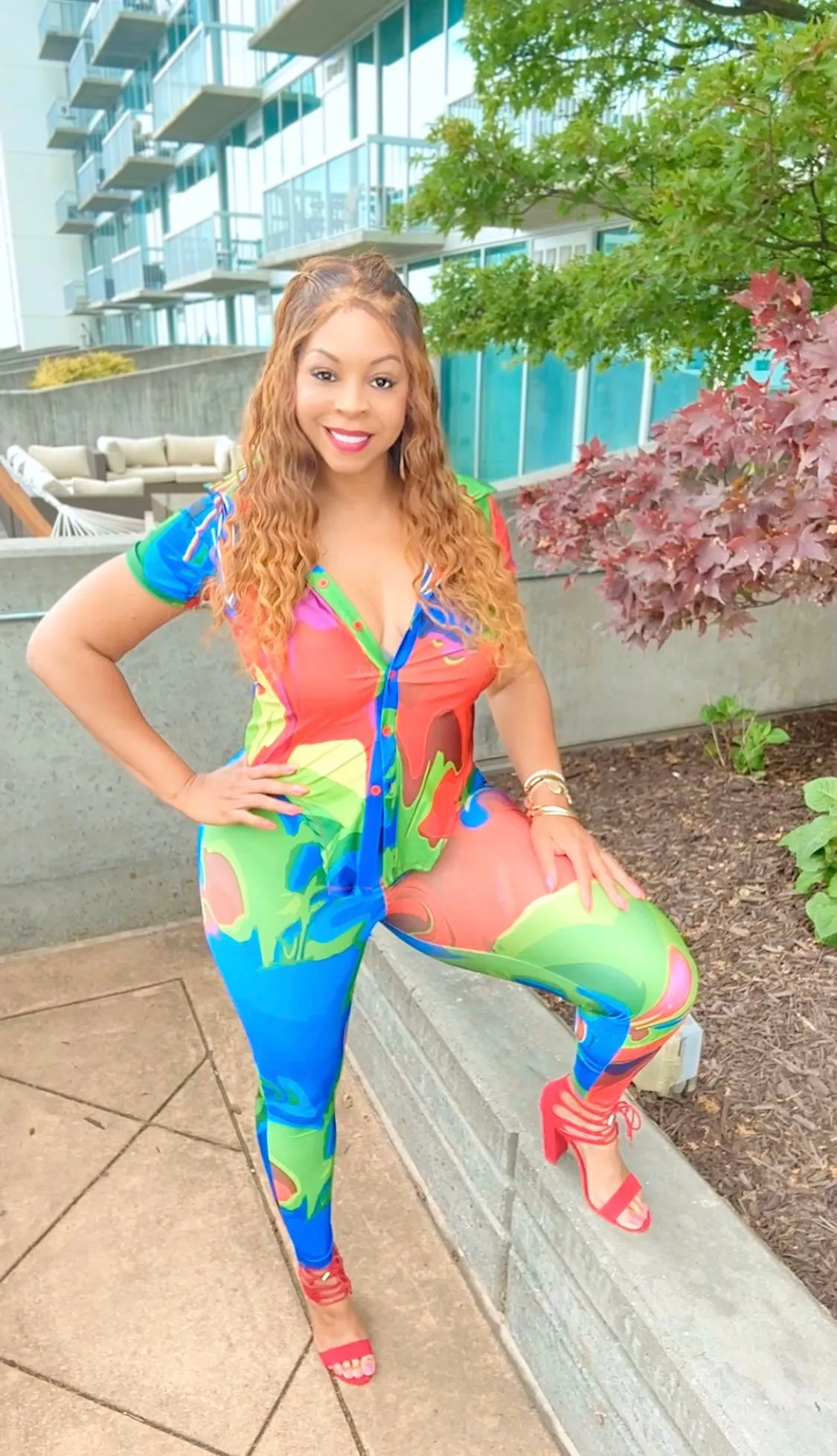 CLEARANCE! Vibrant Vibe Stretchy Two Piece Pants Set! Up to 3X!