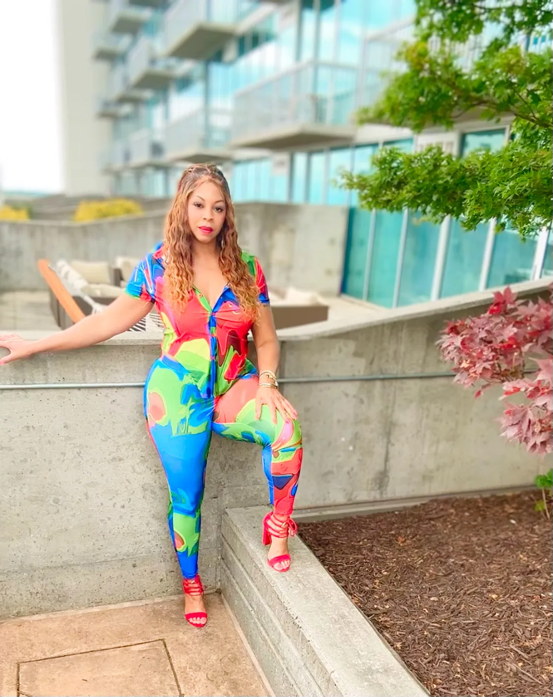 CLEARANCE! Vibrant Vibe Stretchy Two Piece Pants Set! Up to 3X!