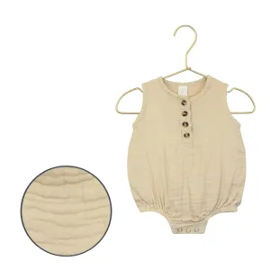 Cloud Muslin™ Bubble Romper | Tan