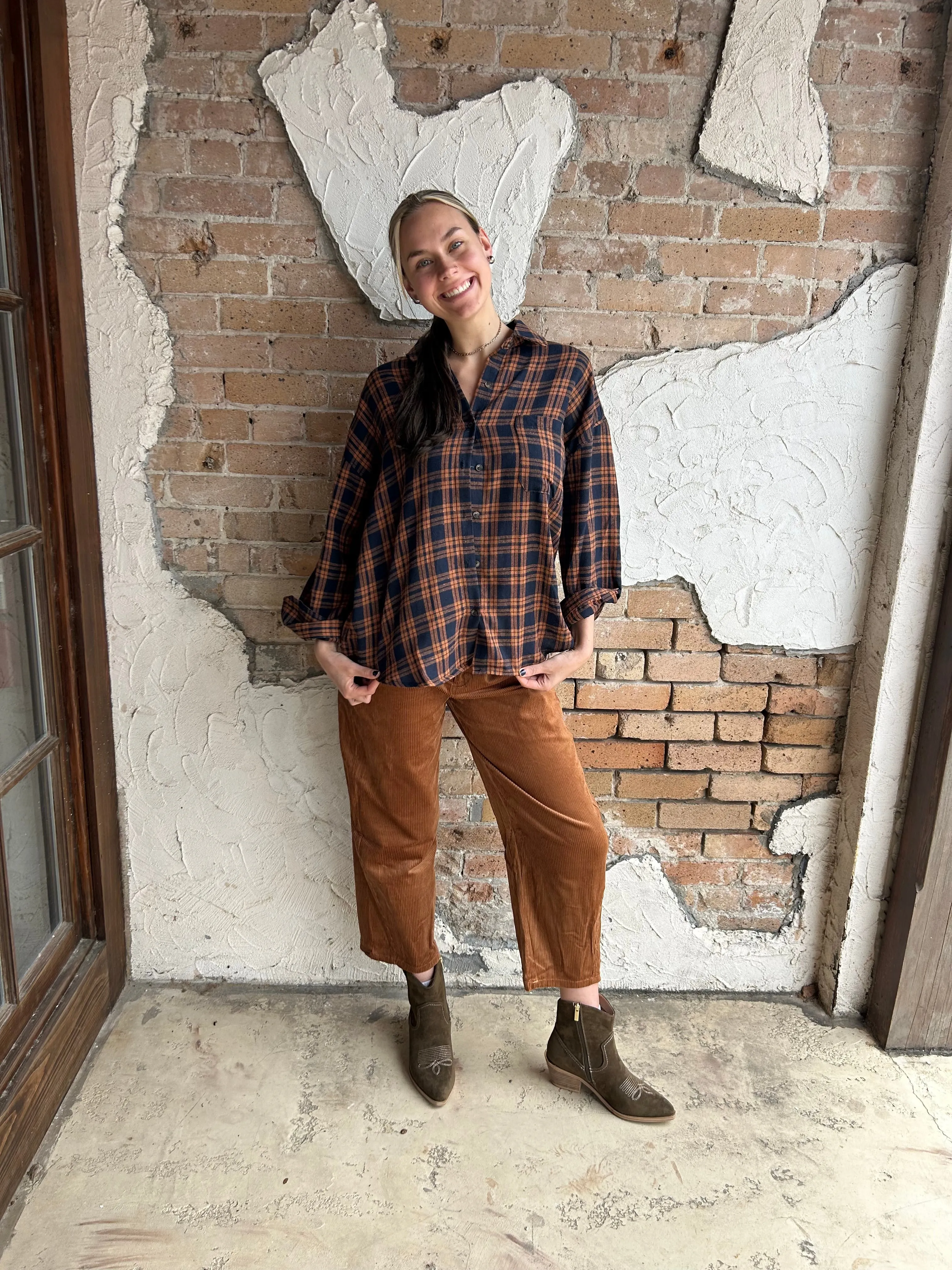 Coffee Break Corduroy Pants: Camel