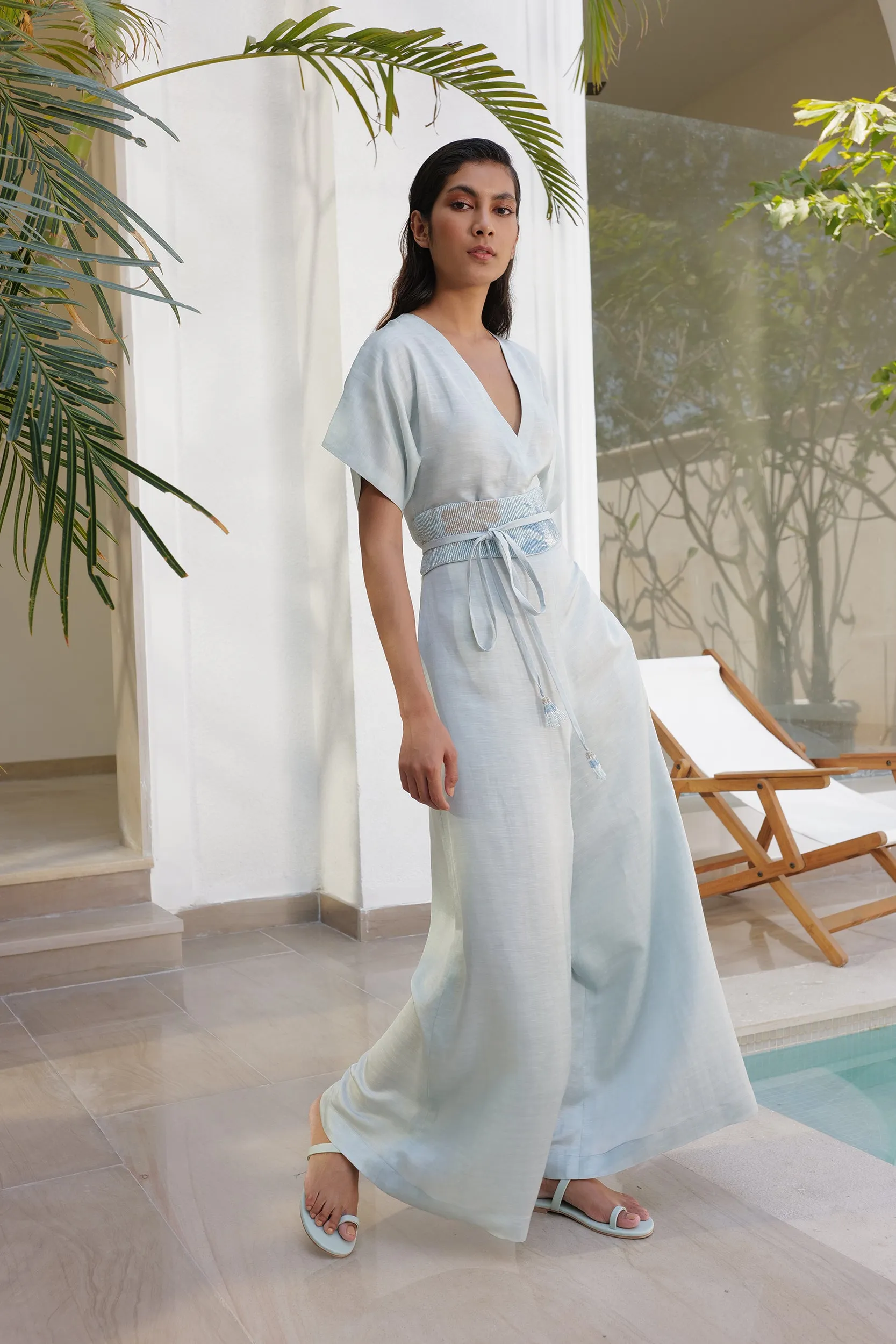 Como Jumpsuit (Soft Blue)
