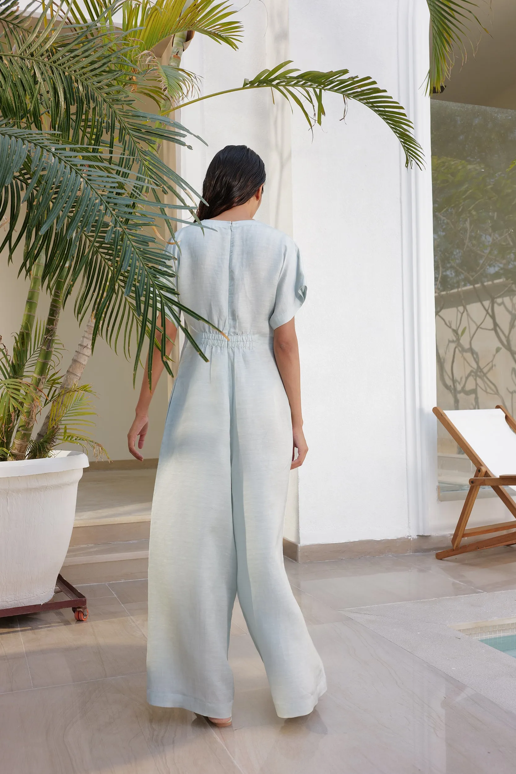 Como Jumpsuit (Soft Blue)