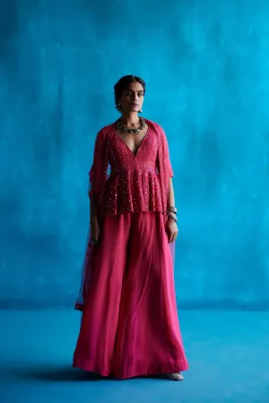 Coral Sharara Set