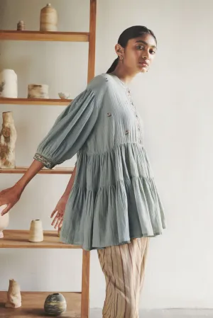 CORD   I   Hiraeth  Tiered Top Pale Blue